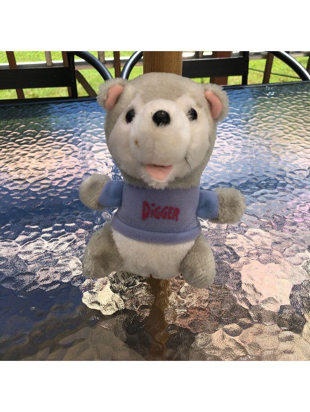Hallmark Shirt Tales Vintage 1982 Digger the Mole Plush Stuffed Animal